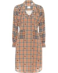 Burberry Vintage Check Dress - Natural