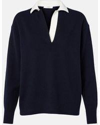 Vince - Wool And Cashmere-Blend Polo Sweater - Lyst