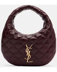 Saint Laurent - Icarino Baby Quilted Leather Top-Handle Bag - Lyst