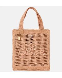 Chloé - Summer Banana Raffia-Effect Tote Bag - Lyst