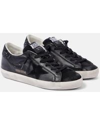 Golden Goose - Super-Star Leather Sneakers - Lyst