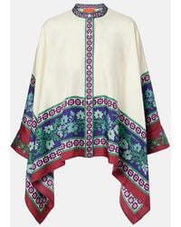 La DoubleJ - Foulard Printed Silk Twill Shirt - Lyst