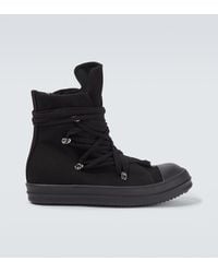 Rick Owens - Megalace Canvas Sneakers - Lyst