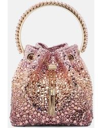 Jimmy Choo - Secchiello Bon Bon Micro Con Cristalli - Lyst