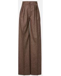Max Mara - Pantalones Anchos Brava En Mezcla De Lana Y Seda - Lyst