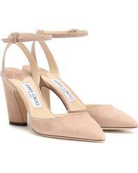 Jimmy Choo Salones Micky 85 de gamuza - Rosa