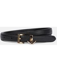 Prada - Saffiano Leather Belt - Lyst