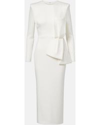 Alex Perry - Bow-Detail Crepe Satin Gown - Lyst
