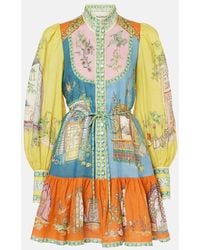 ALÉMAIS - Monte Printed Ramie Minidress - Lyst