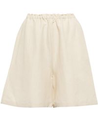 Haut-bustier à design superposé Totême en coloris Blanc Femme Vêtements Shorts Shorts longs et longueur genou 