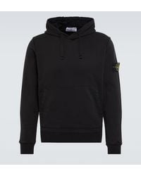 Stone Island - Cotton Logo Hoodie - Lyst