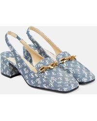 Jimmy Choo - Diamond Tilda Denim Slingback Pumps - Lyst