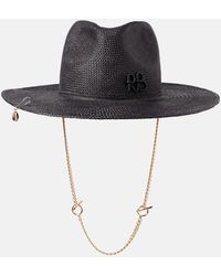 Ruslan Baginskiy - Logo Chain-Detail Straw Fedora - Lyst