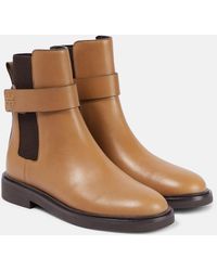 Tory Burch - Embossed Leather Chelsea Boots - Lyst