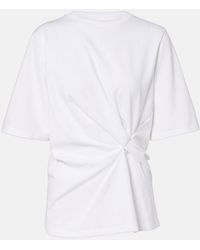 Rohe - Gathered Cotton T-Shirt - Lyst