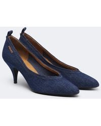 Versace - Tina Denim Pumps - Lyst