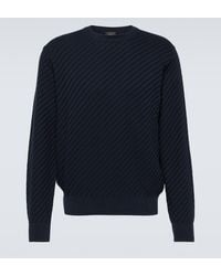 Brioni - Cotton, Silk, And Cashmere Sweater - Lyst