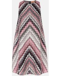 Missoni - Abito Corto Svasato - Lyst