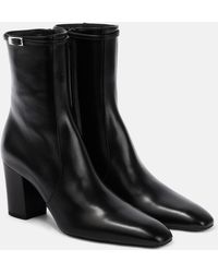Saint Laurent - Betty 70 Leather Ankle Boots - Lyst