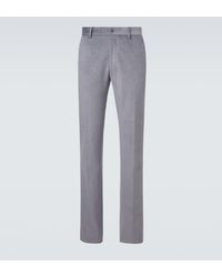 Etro - Cotton Straight Pants - Lyst