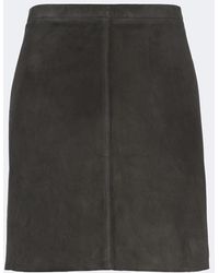 Stouls - Lucie Suede Miniskirt - Lyst
