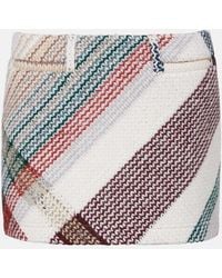 Missoni - Minifalda En Mezcla De Lana Y Algodon Con Zigzag - Lyst