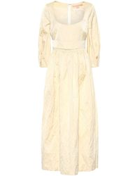 Brock Collection - Ondina Satin Midi Dress - Lyst