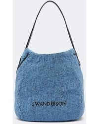 JW Anderson - Bulb Small Beaded Leather-Trimmed Shoulder Bag - Lyst