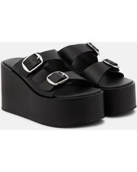 Coperni - Leather Platform Sandals - Lyst