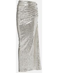 Maticevski - Luna Draped Sequined Maxi Skirt - Lyst