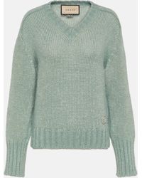 Gucci - Interlocking G Mohair-blend Sweater - Lyst