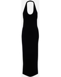 TOTEME - Knitted Halterneck Midi Dress - Lyst