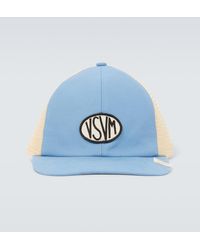 Visvim - Logo Cotton Canvas And Mesh Baseball Cap - Lyst
