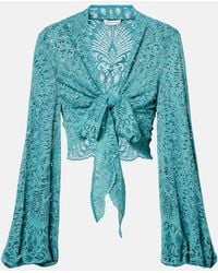 Alexandra Miro - Tabitha Lace Crop Top - Lyst