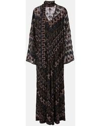 Missoni - Chevron Lame Maxi Dress - Lyst