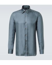 Tom Ford - Hemd Aus Seiden-Twill - Lyst