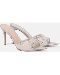 Gianvito Rossi - Rania 85 Embellished Mules - Lyst