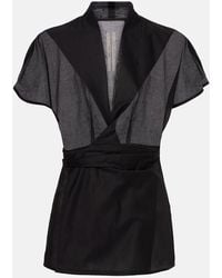 Rick Owens - Top Envolvente Laura De Algodon - Lyst