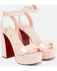 Christian Louboutin - Sandalias Movida Sabina de charol - Lyst