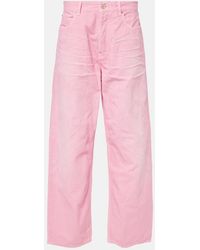 Balenciaga - High-Rise Wide-Leg Jeans - Lyst