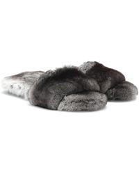 Max Mara Kruger Fur Slides - Grey