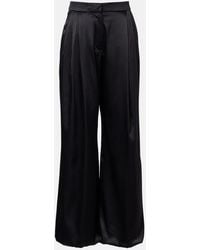 Nina Ricci - Silk-Blend Satin Wide-Leg Pants - Lyst