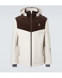 Brunello Cucinelli - Corduroy-Paneled Ski Jacket - Lyst