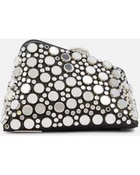 The Attico - Midnight Studded Leather Clutch - Lyst