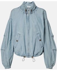 Isabel Marant - Plume Chambray Bomber Jacket - Lyst
