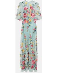 Costarellos - Liana Embroidered Chantilly Lace Gown - Lyst