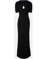 Rebecca Vallance - Cameron Caped Crepe Gown - Lyst