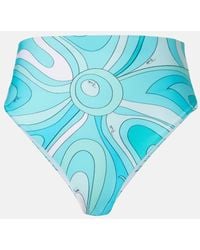 PUCCI - Marmo High-Rise Bikini Bottoms - Lyst
