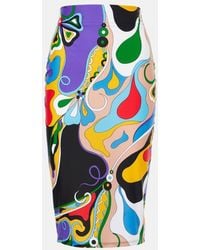 PUCCI - Orchidee Pencil Skirt - Lyst