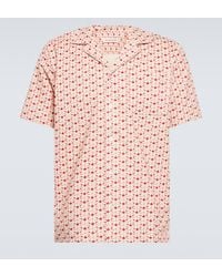 Orlebar Brown - Marne Printed Cotton-blend Corduroy Shirt - Lyst
